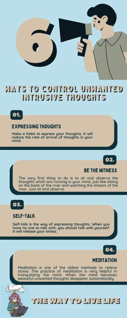 ways to control unwanted intrusive thoughts