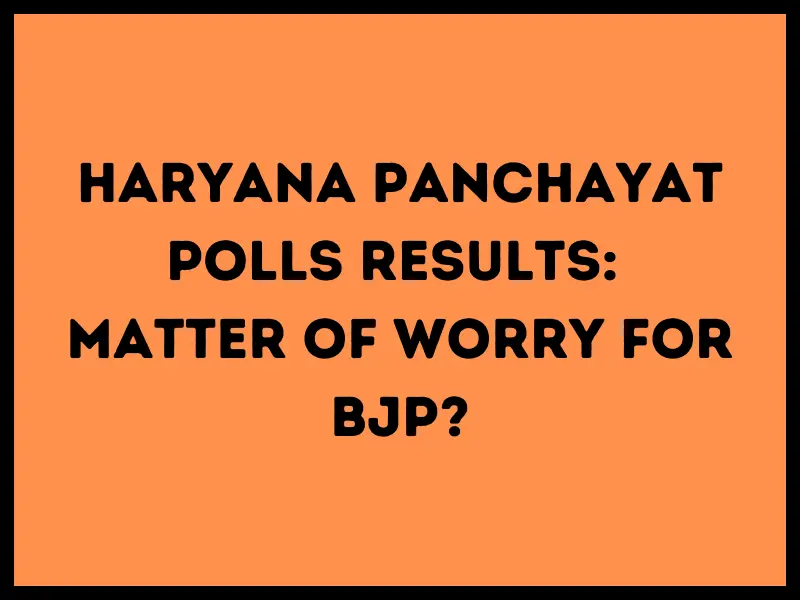 Haryana Panchayat Polls result